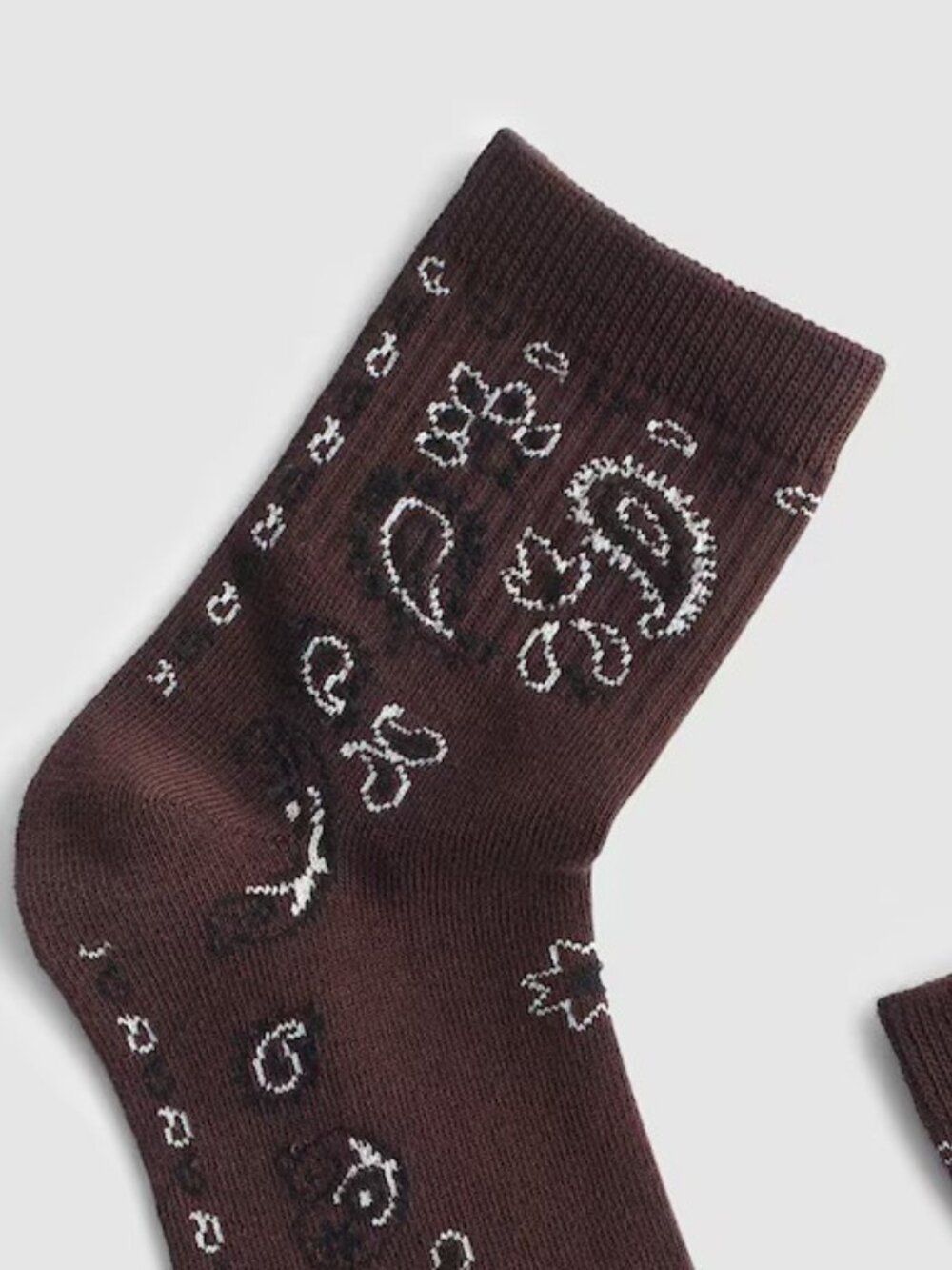 Madewell Bandana Print Ankle Socks - Picture 2 of 5